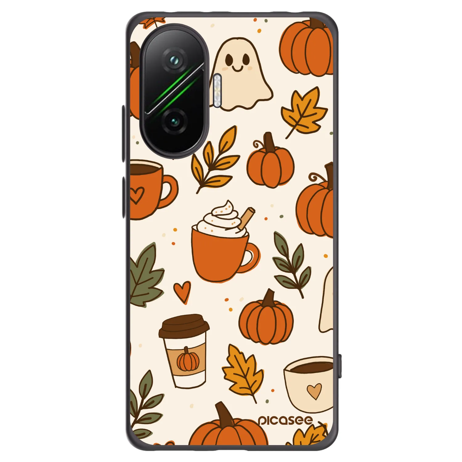 Picasee silikonski črni ovitek za Xiaomi Poco F7 5G - Fall vibes