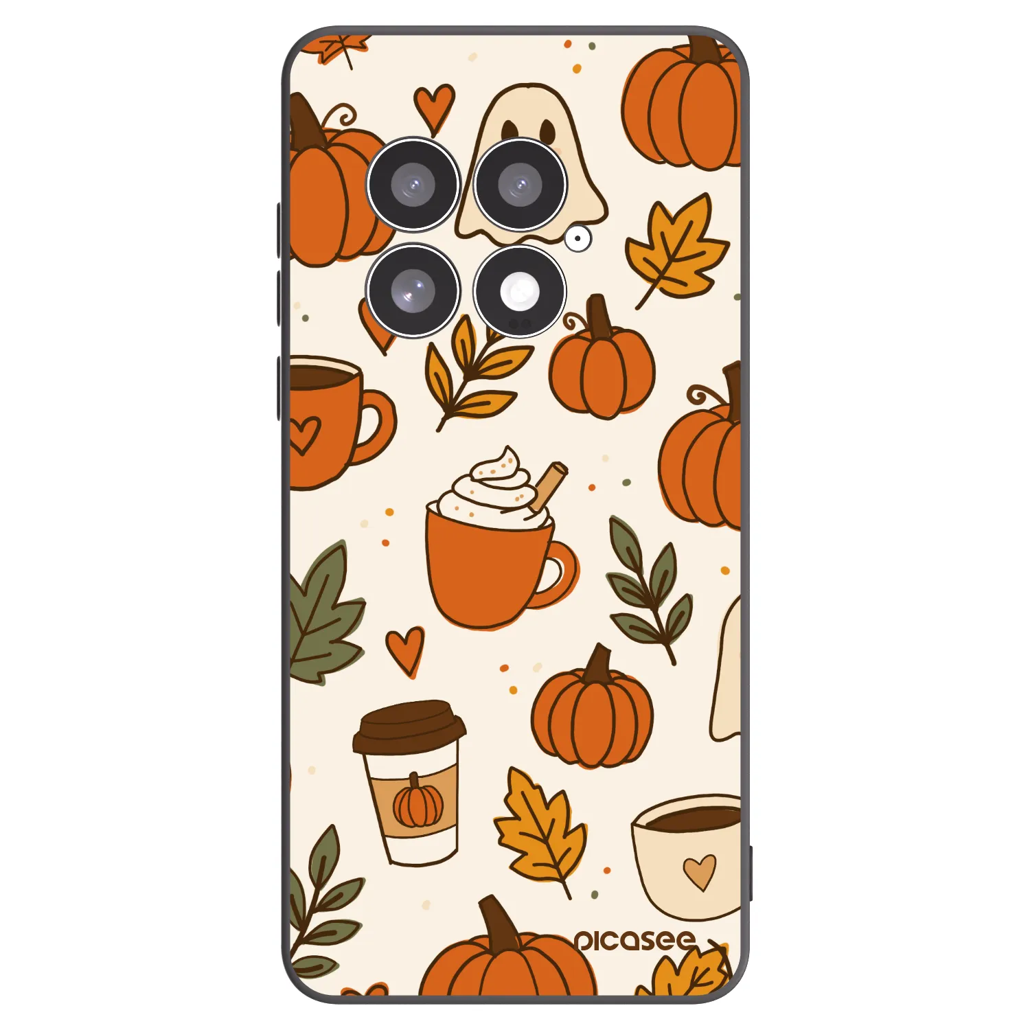 Picasee silikonski črni ovitek za OnePlus 13 5G - Fall vibes