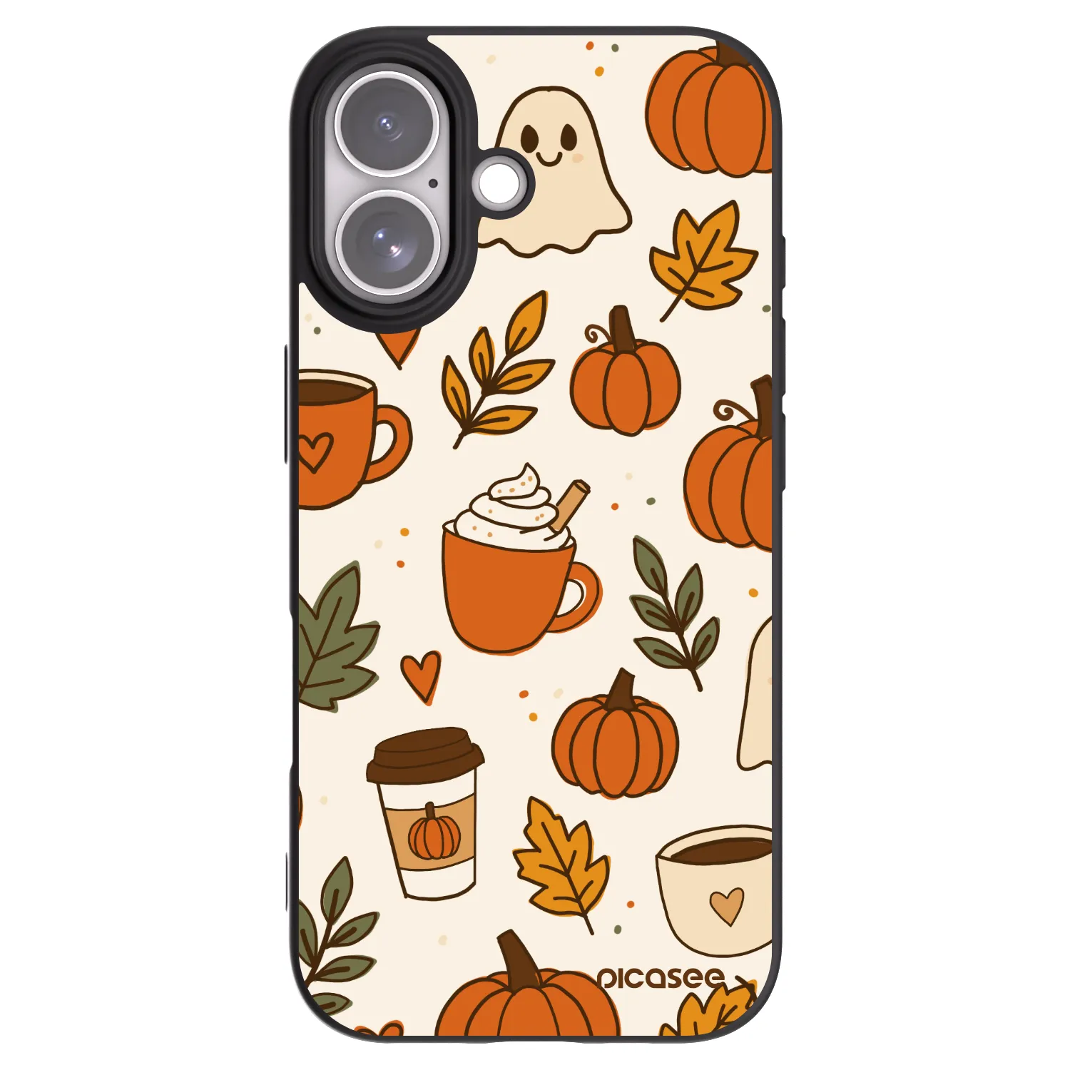 Picasee silikonski črni ovitek za Apple iPhone 17 - Fall vibes