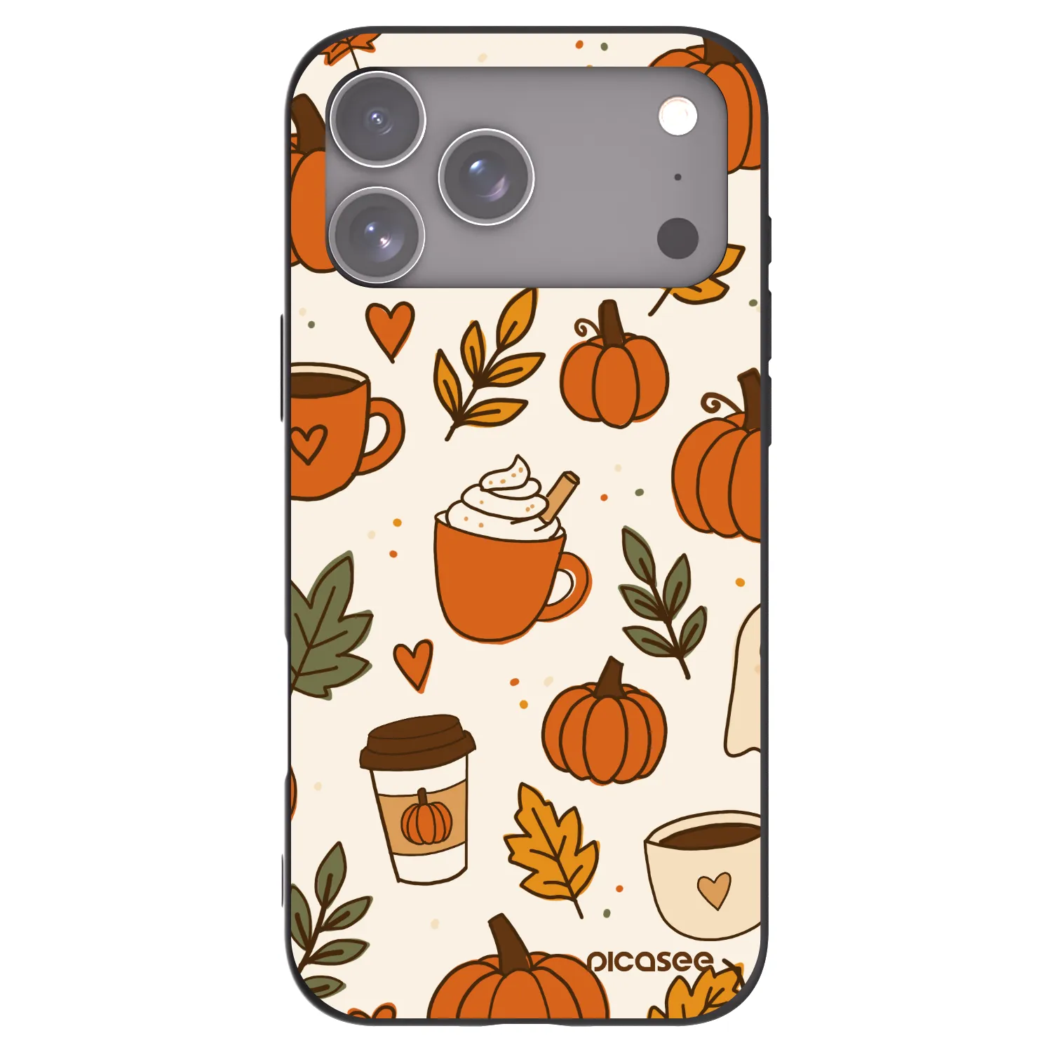 Picasee silikonski črni ovitek za Apple iPhone 17 Pro Max - Fall vibes