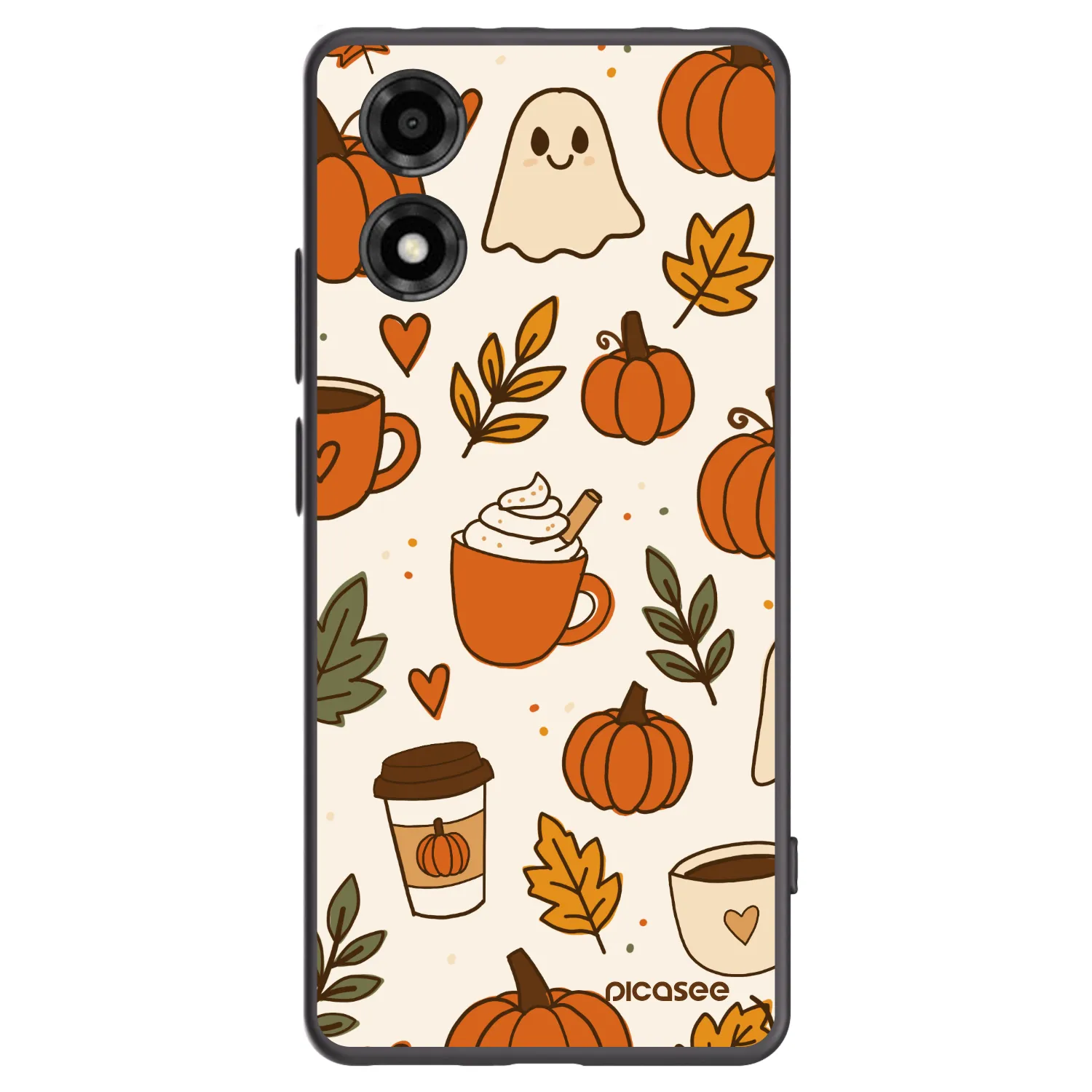 Picasee silikonski črni ovitek za Motorola Moto E14 - Fall vibes