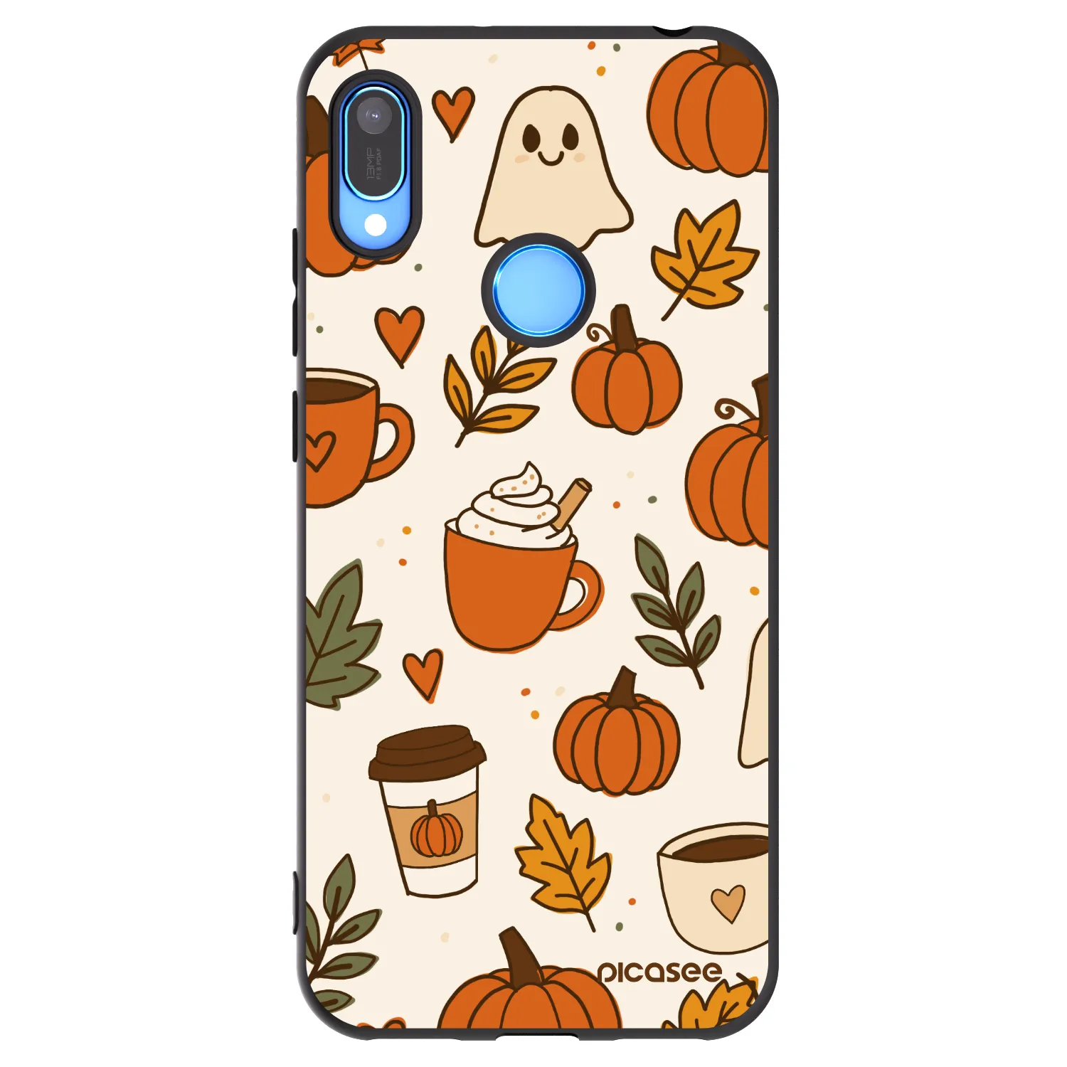 Picasee silikonski črni ovitek za Huawei Y6 2019 - Fall vibes