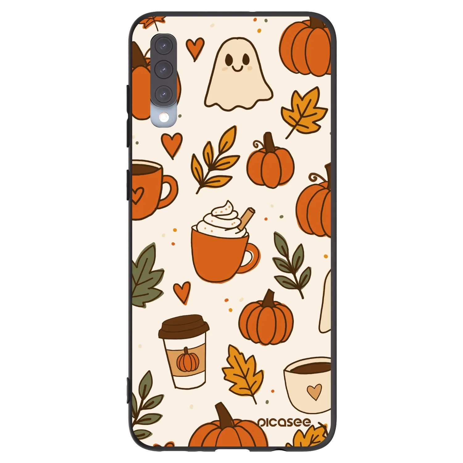 Picasee silikonski črni ovitek za Samsung Galaxy A70 A705F - Fall vibes