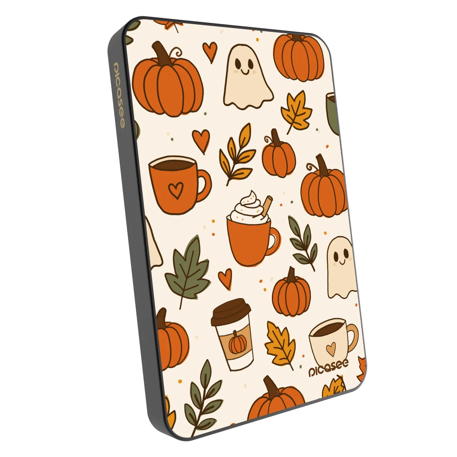 Picasee Prenosna baterija z MagSafe 5 000 mAh Siva - Fall vibes
