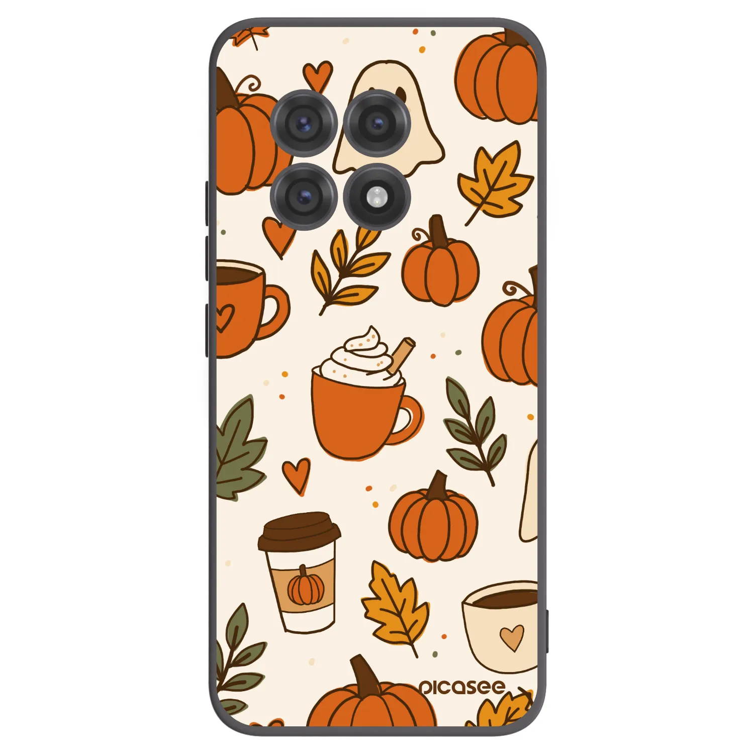 Picasee silikonski črni ovitek za OnePlus 13R 5G - Fall vibes