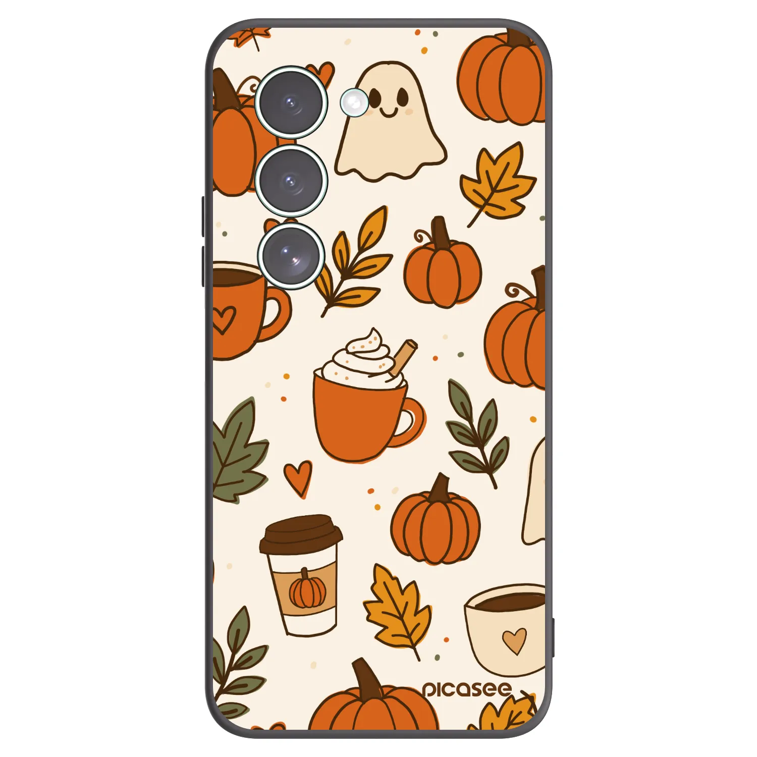 Picasee silikonski črni ovitek za Xiaomi Redmi 15 5G - Fall vibes