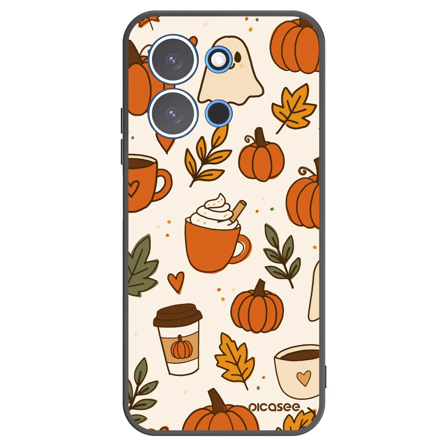 Picasee silikonski črni ovitek za Xiaomi Redmi 15C 4G - Fall vibes