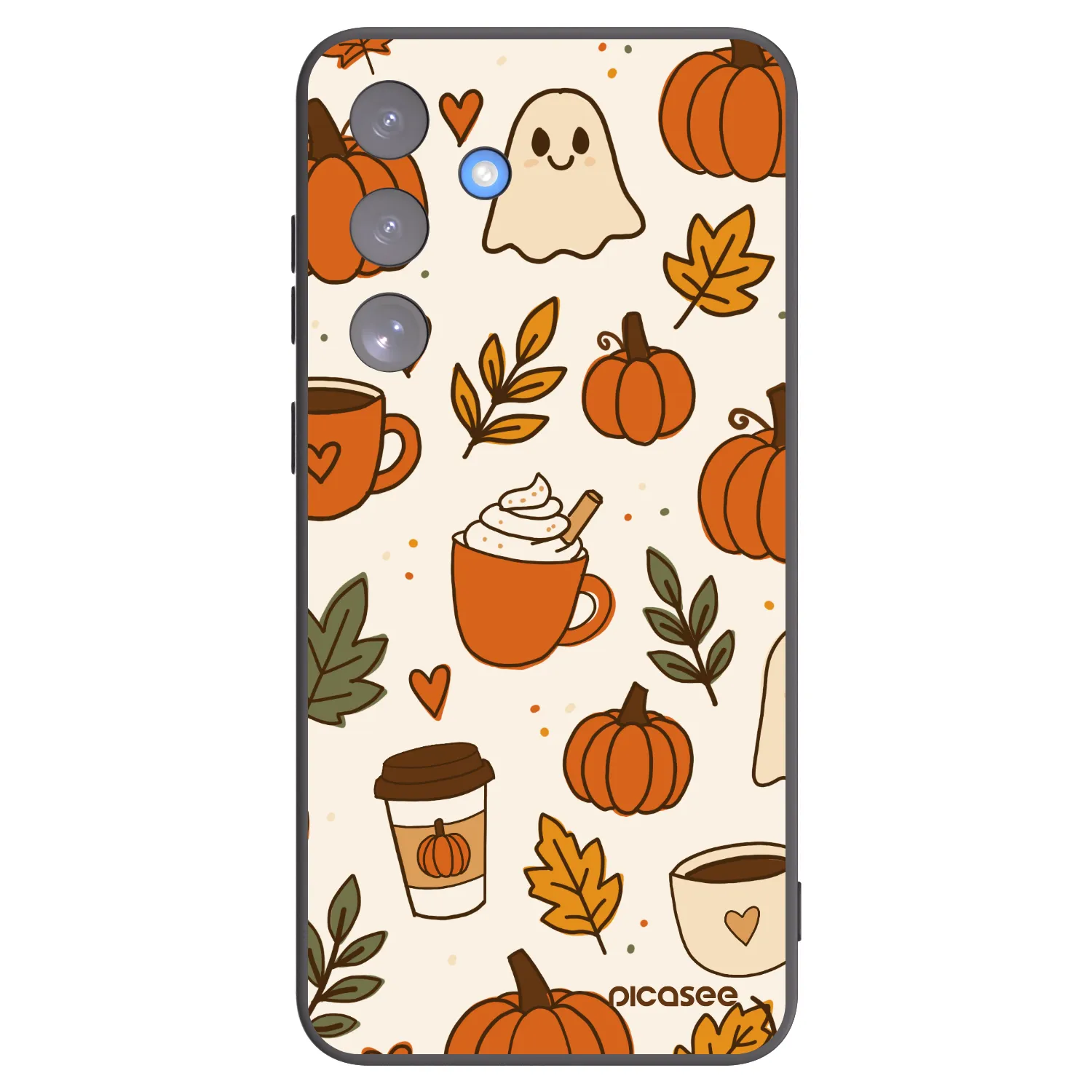 Picasee silikonski črni ovitek za Samsung Galaxy S25 FE 5G - Fall vibes