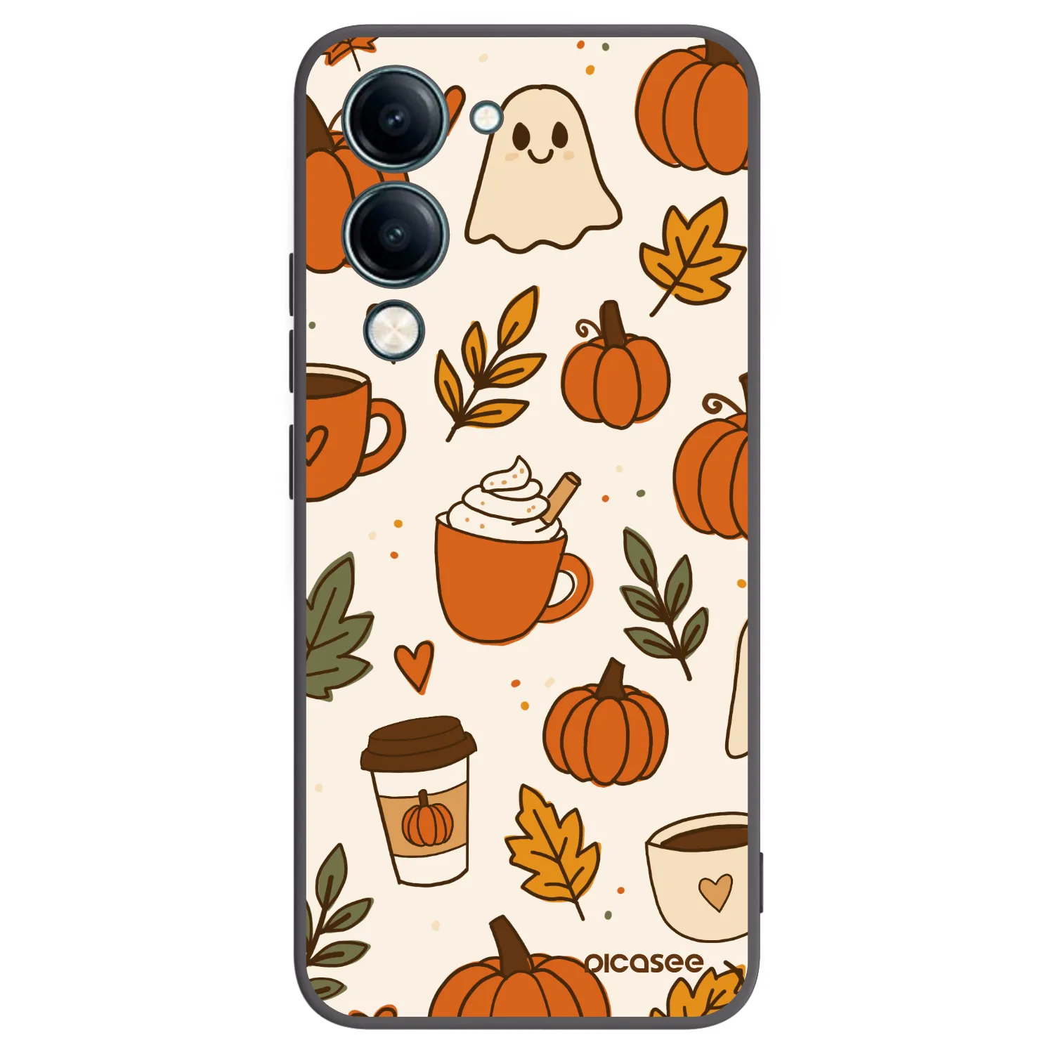 Picasee silikonski črni ovitek za Vivo Y29s 5G - Fall vibes