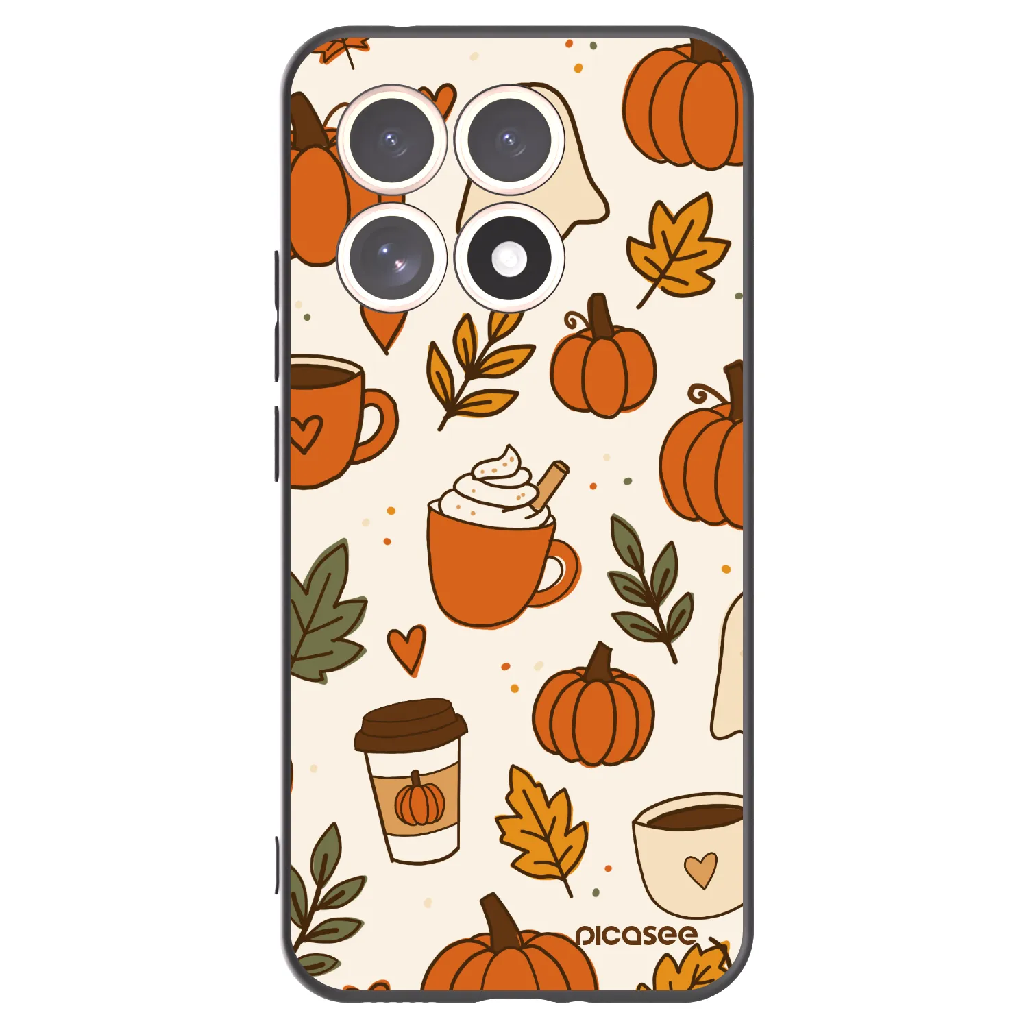 Picasee silikonski črni ovitek za Xiaomi 15T - Fall vibes