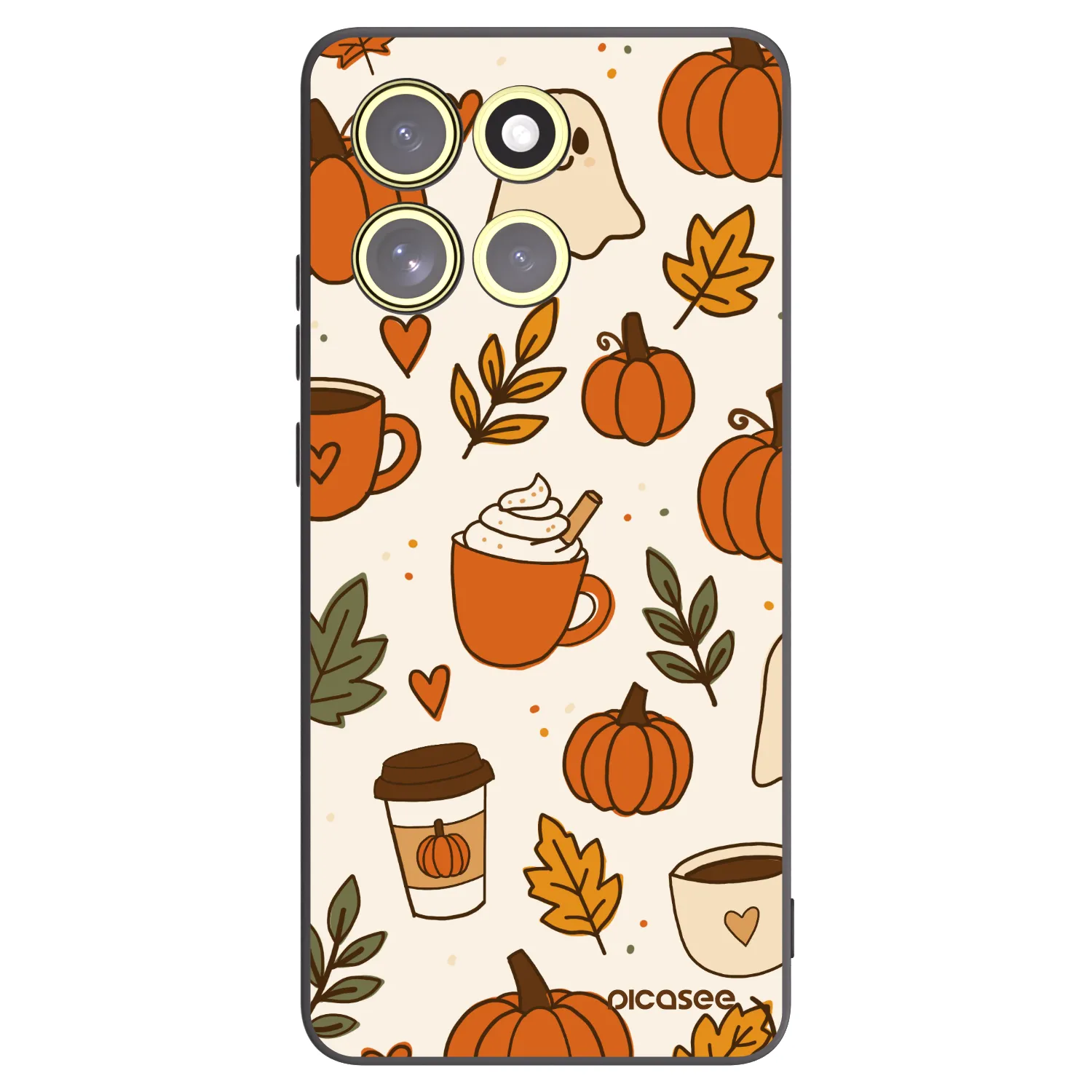 Picasee silikonski črni ovitek za Motorola Moto G86 Power 5G - Fall vibes