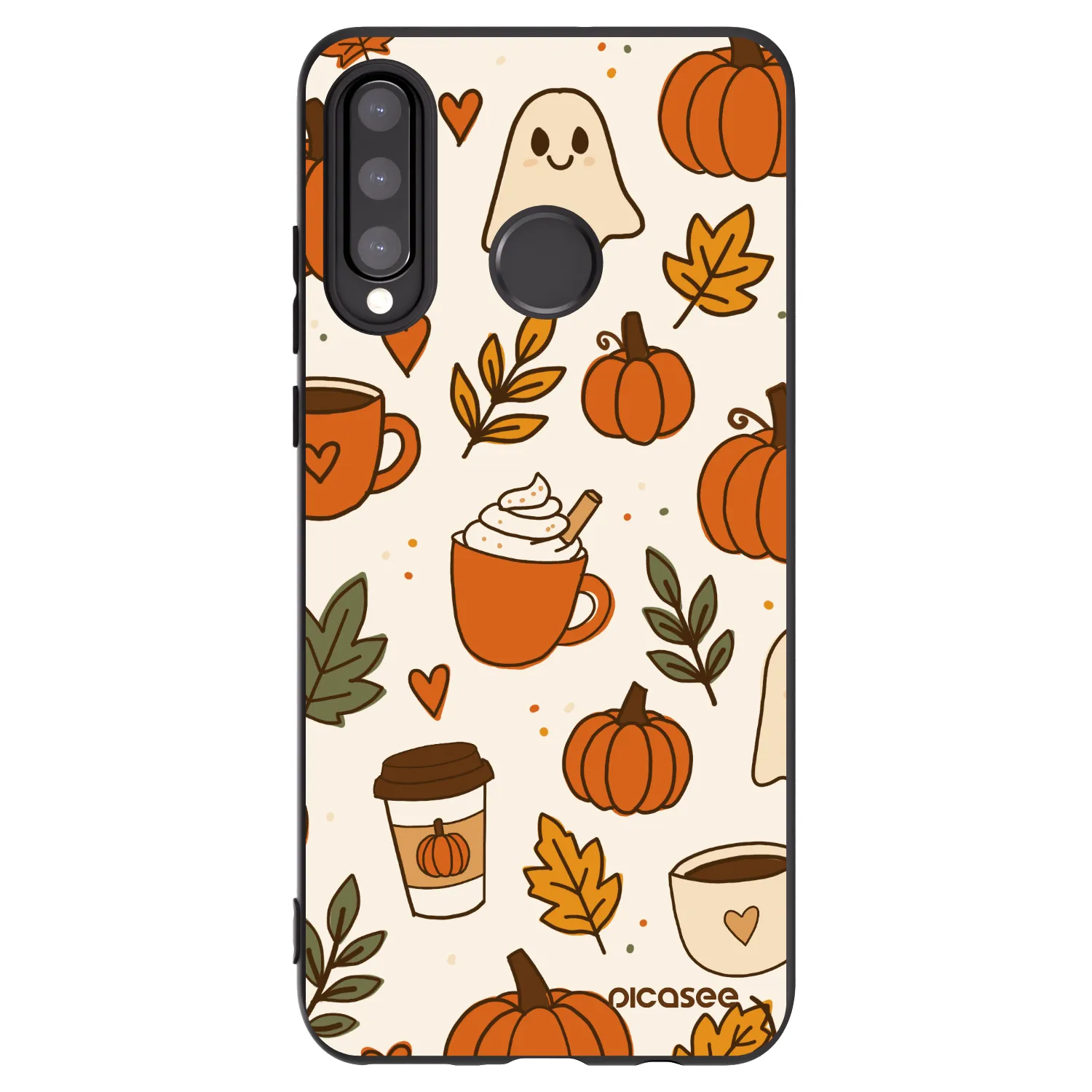 Picasee silikonski črni ovitek za Huawei P30 Lite - Fall vibes