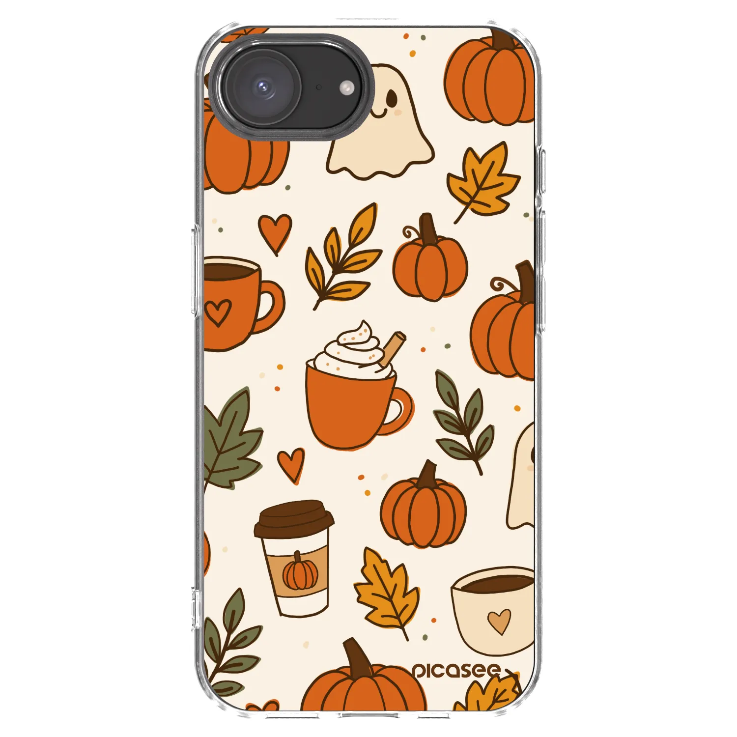 Picasee silikonski prozorni ovitek za Apple iPhone 17e - Fall vibes