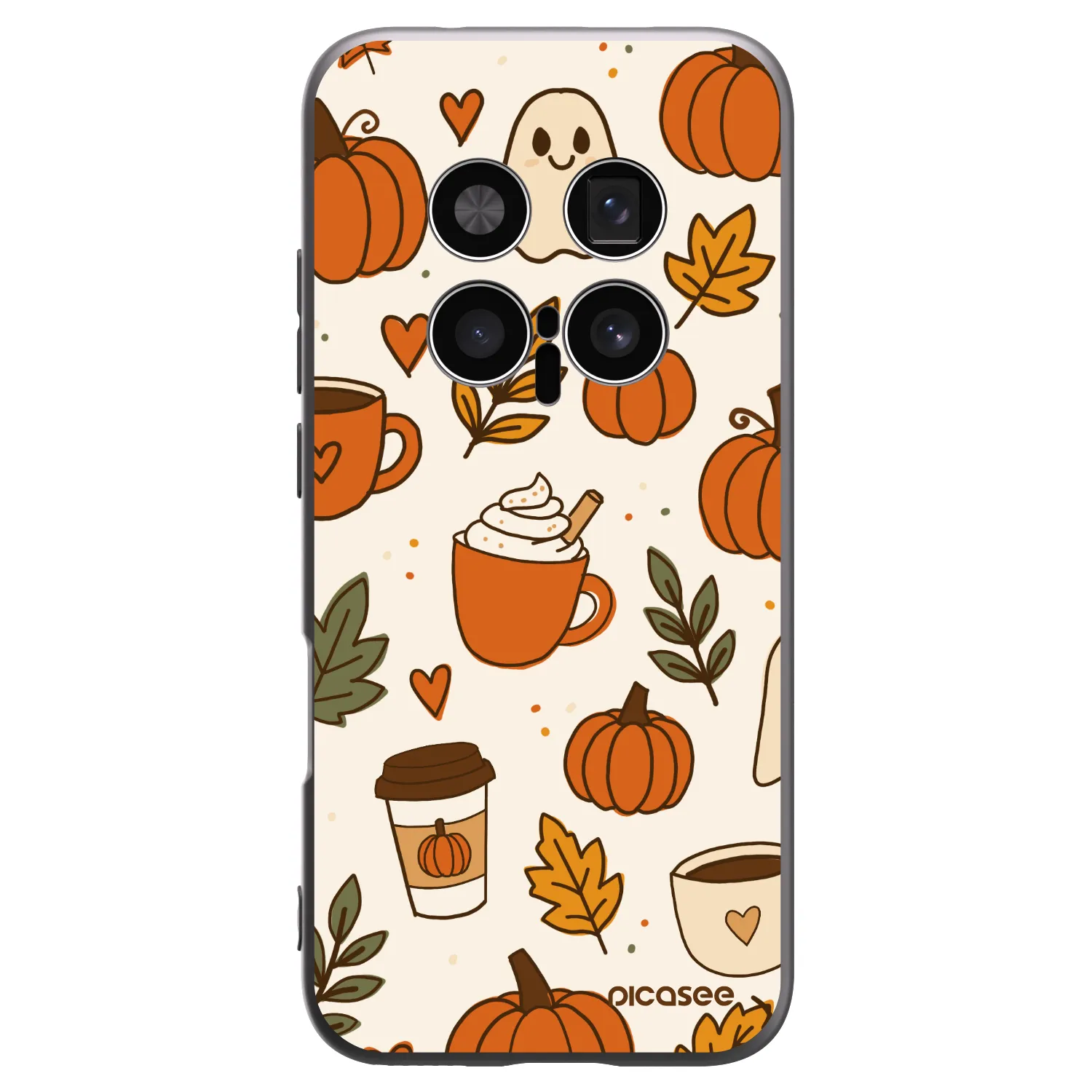 Picasee silikonski črni ovitek za Honor Magic8 Pro 5G - Fall vibes