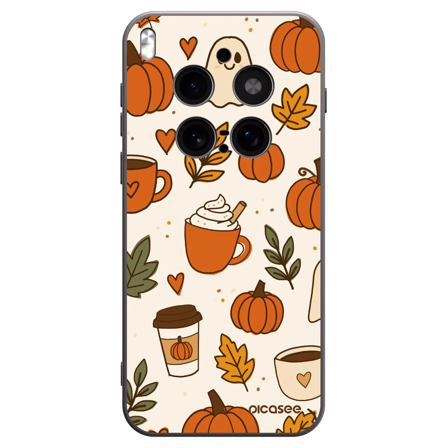 Picasee silikonski črni ovitek za Vivo X300 Pro - Fall vibes