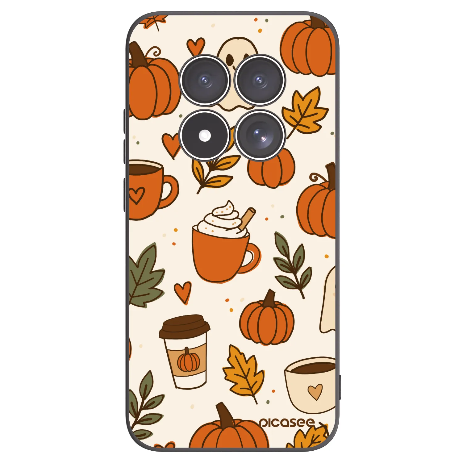Picasee silikonski črni ovitek za Xiaomi Redmi Note 15 Pro 5G - Fall vibes