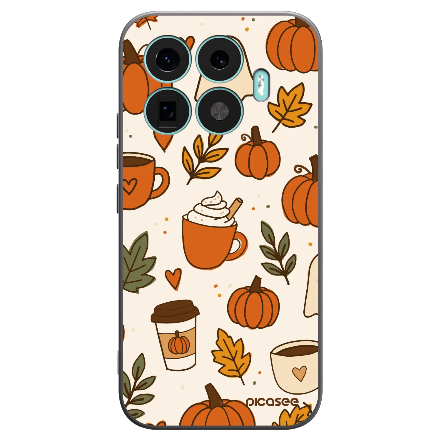 Picasee silikonski črni ovitek za Xiaomi 17T - Fall vibes