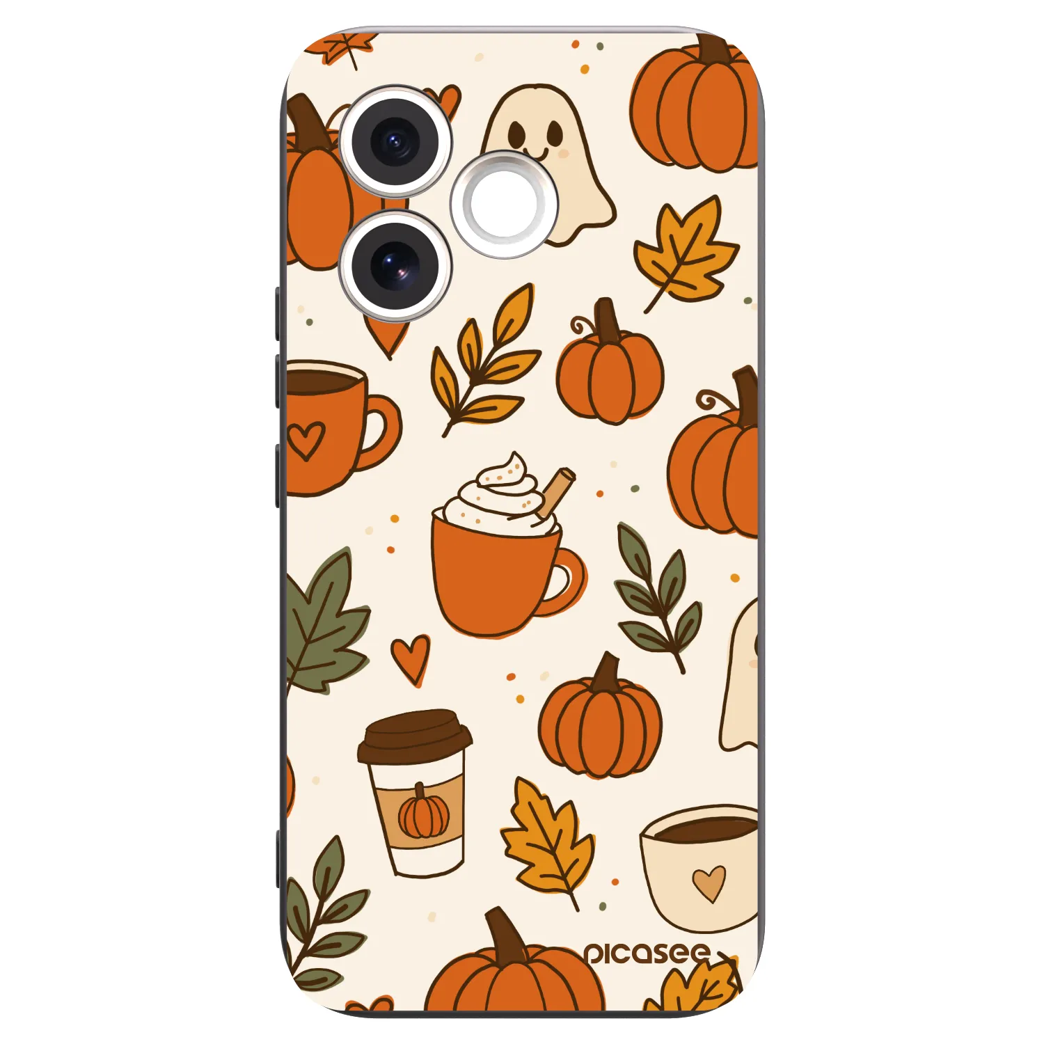 Picasee silikonski črni ovitek za Honor 600 Lite - Fall vibes