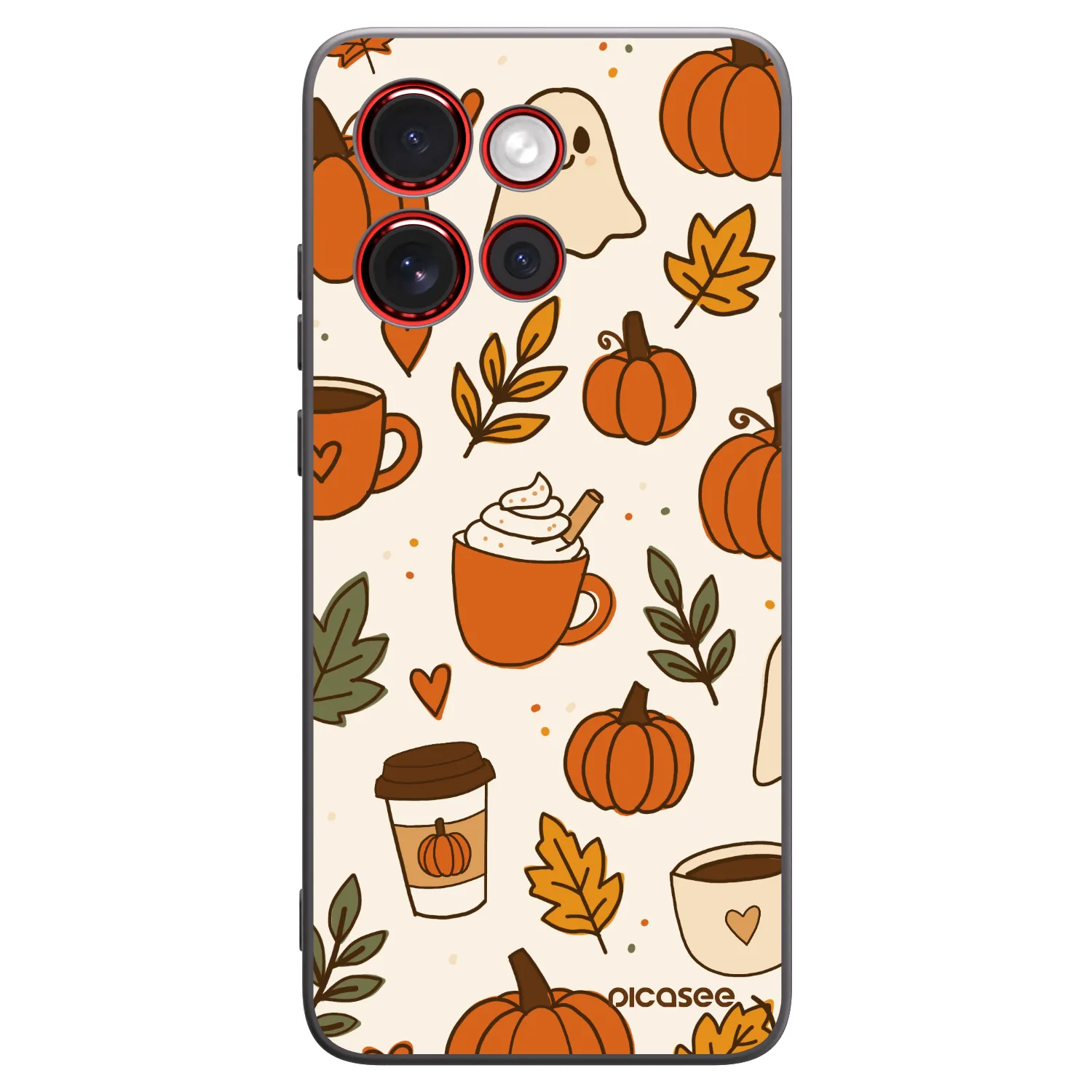 Picasee silikonski črni ovitek za Motorola Edge 60 Neo 5G - Fall vibes