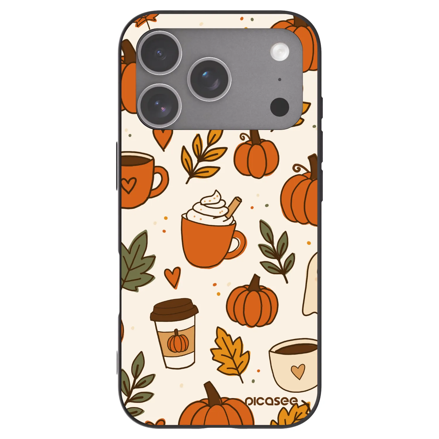 Picasee silikonski črni ovitek za Apple iPhone 18 Pro - Fall vibes
