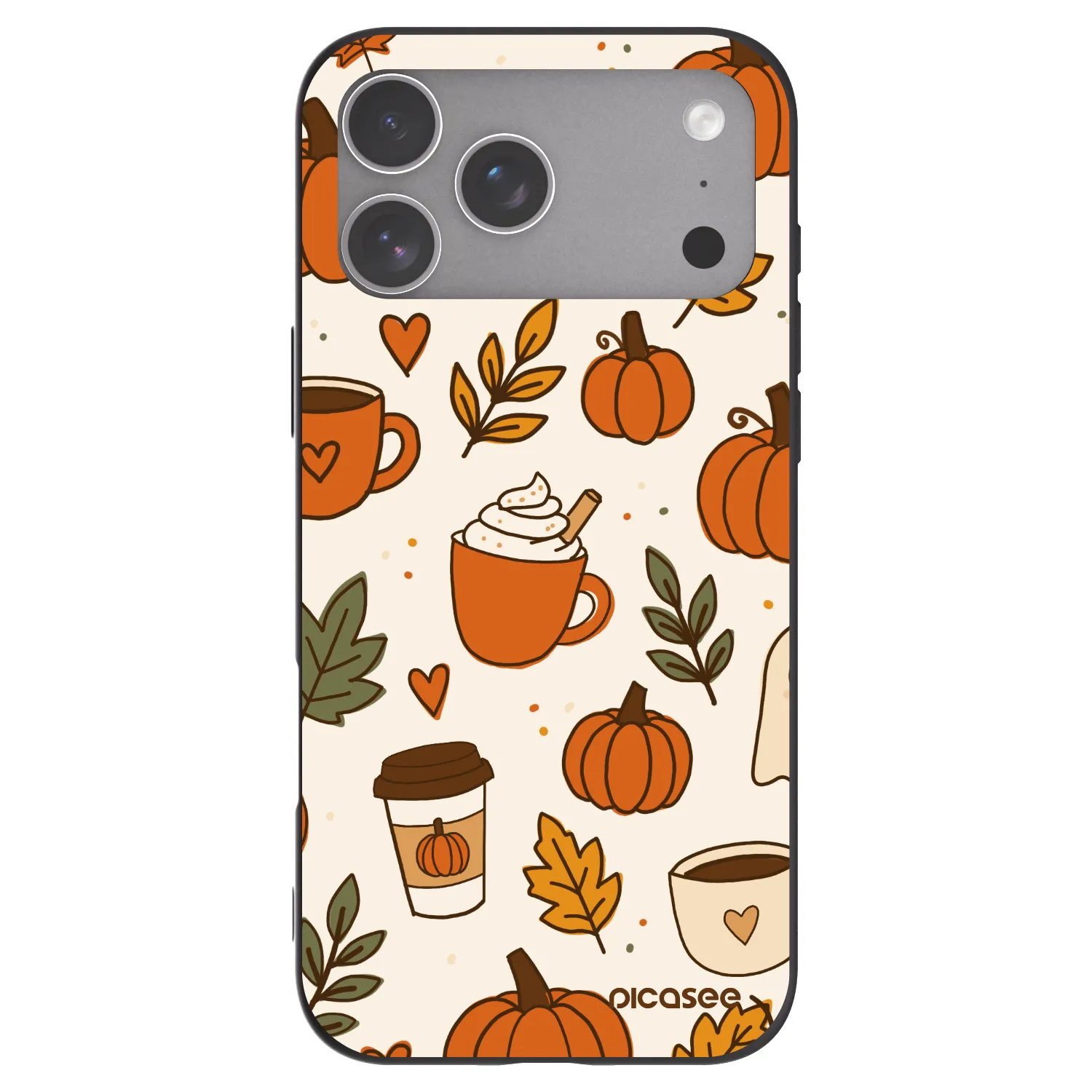 Picasee silikonski črni ovitek za Apple iPhone 18 Pro Max - Fall vibes