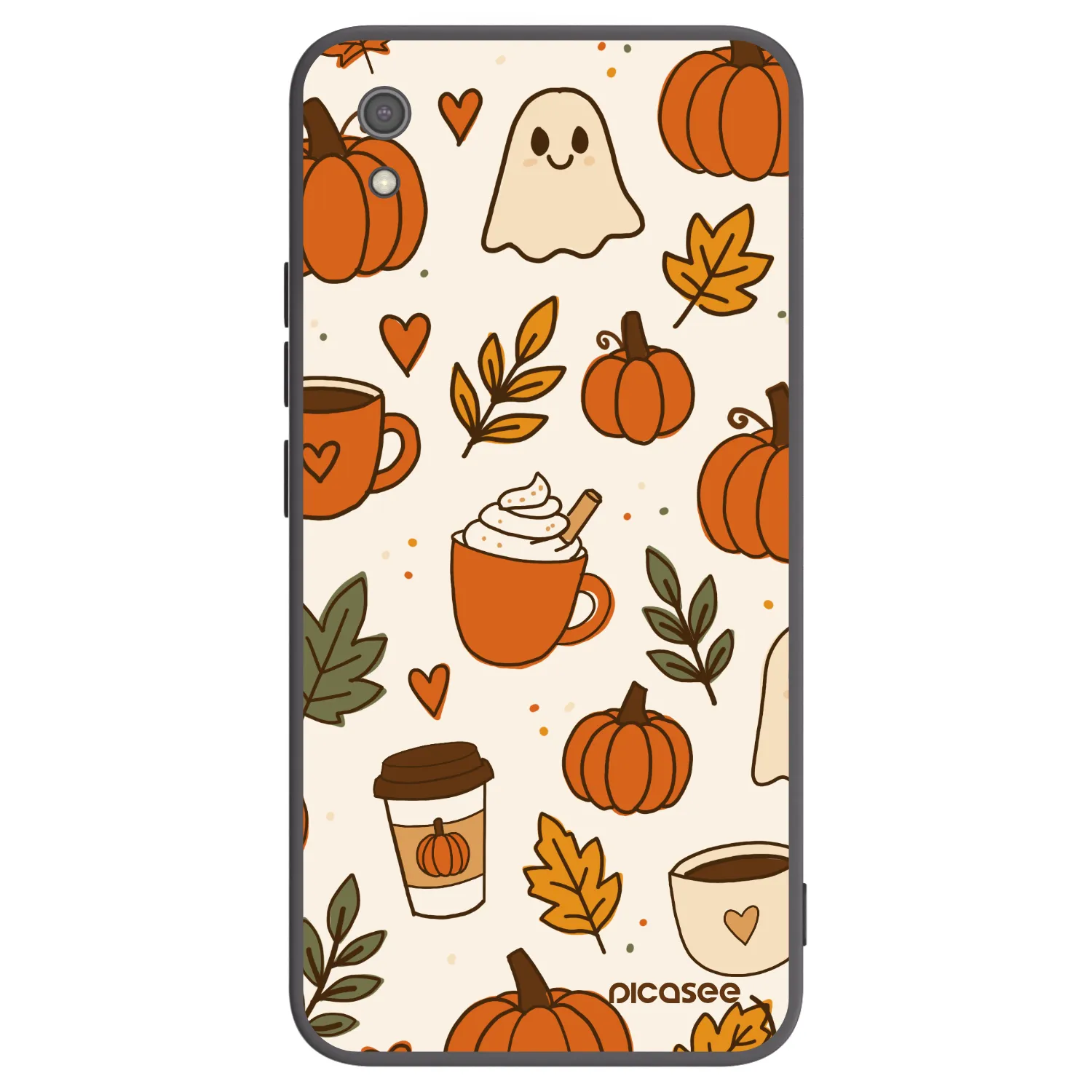 Picasee silikonski črni ovitek za Xiaomi Redmi 7A - Fall vibes