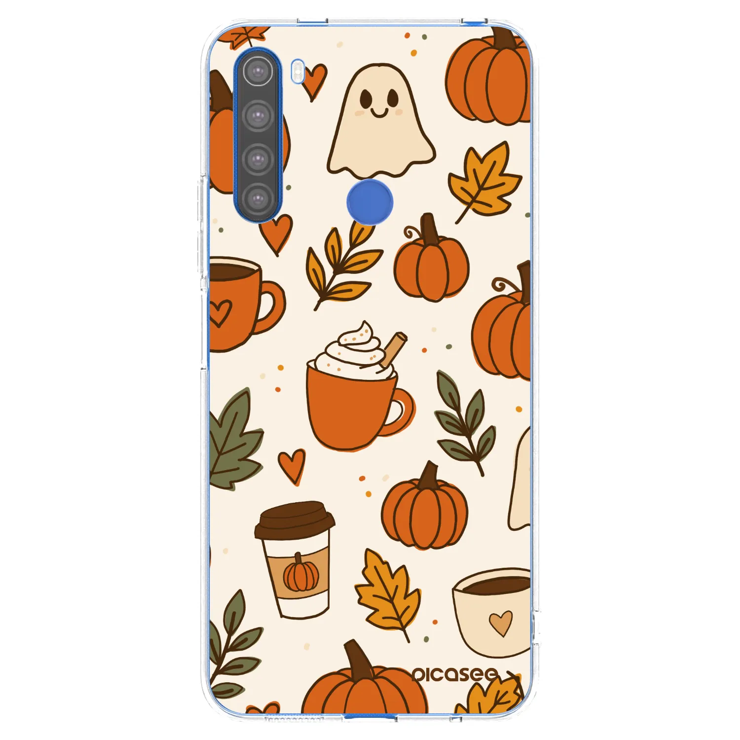 Picasee silikonski prozorni ovitek za Xiaomi Redmi Note 8T - Fall vibes