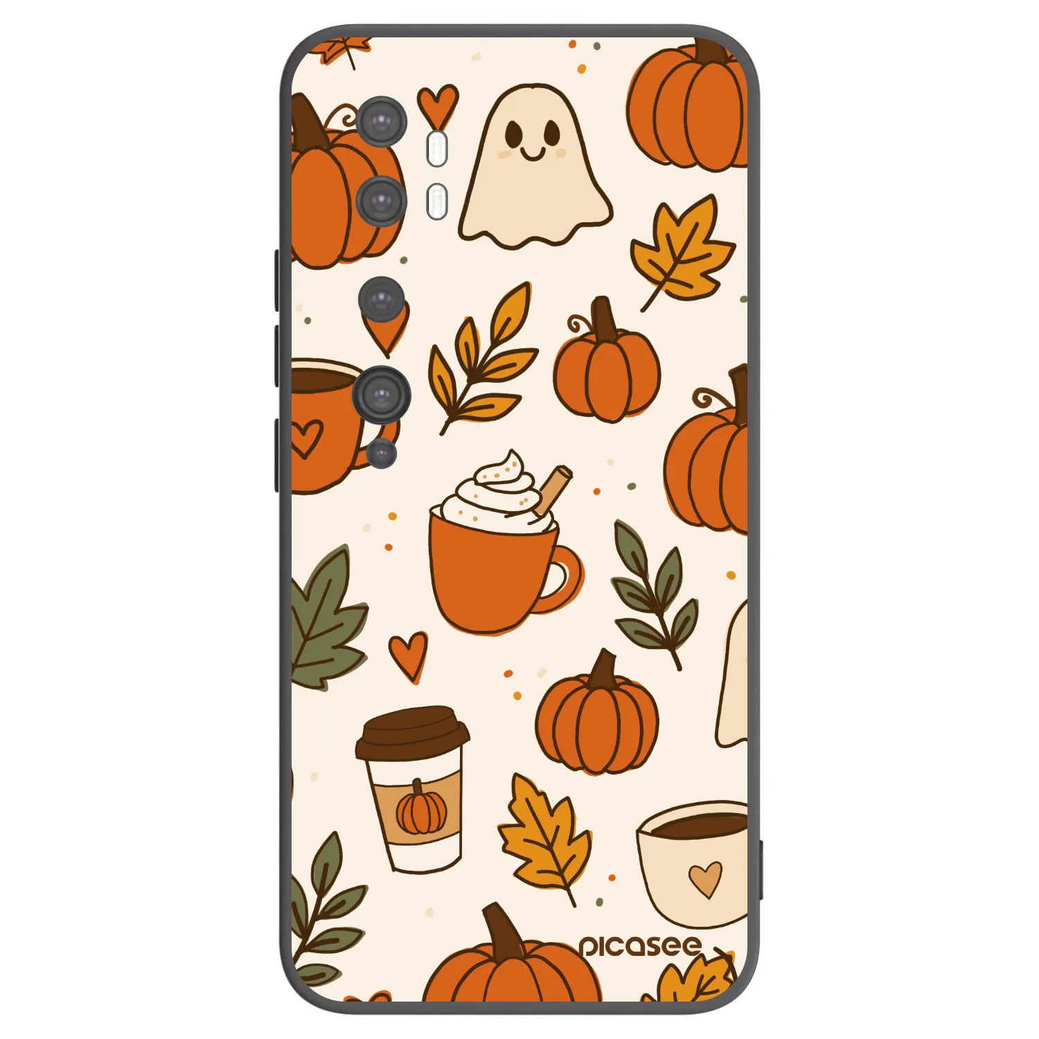 Picasee silikonski črni ovitek za Xiaomi Mi Note 10 (Pro) - Fall vibes