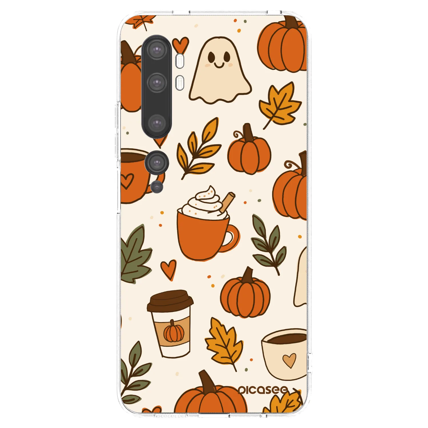 Picasee silikonski prozorni ovitek za Xiaomi Mi Note 10 (Pro) - Fall vibes