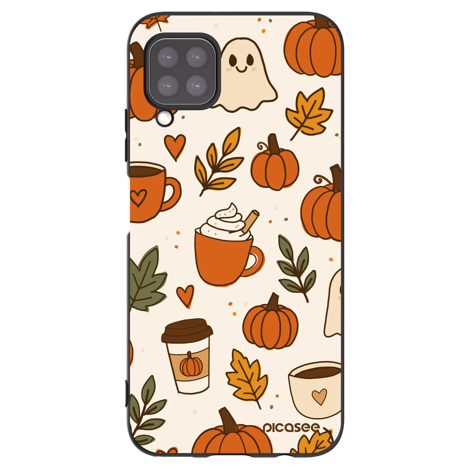 Picasee silikonski črni ovitek za Huawei P40 Lite - Fall vibes