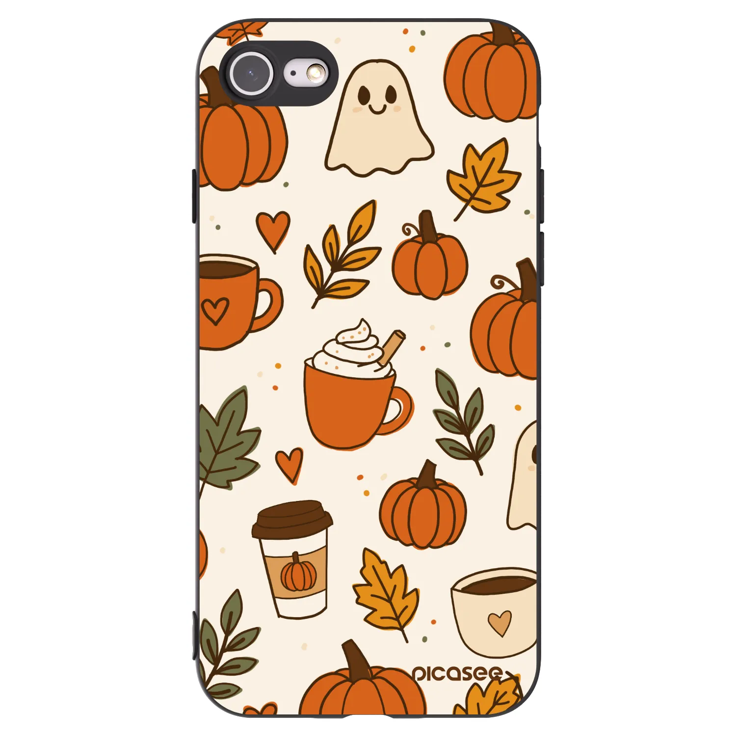 Picasee silikonski črni ovitek za Apple iPhone SE 2020 - Fall vibes