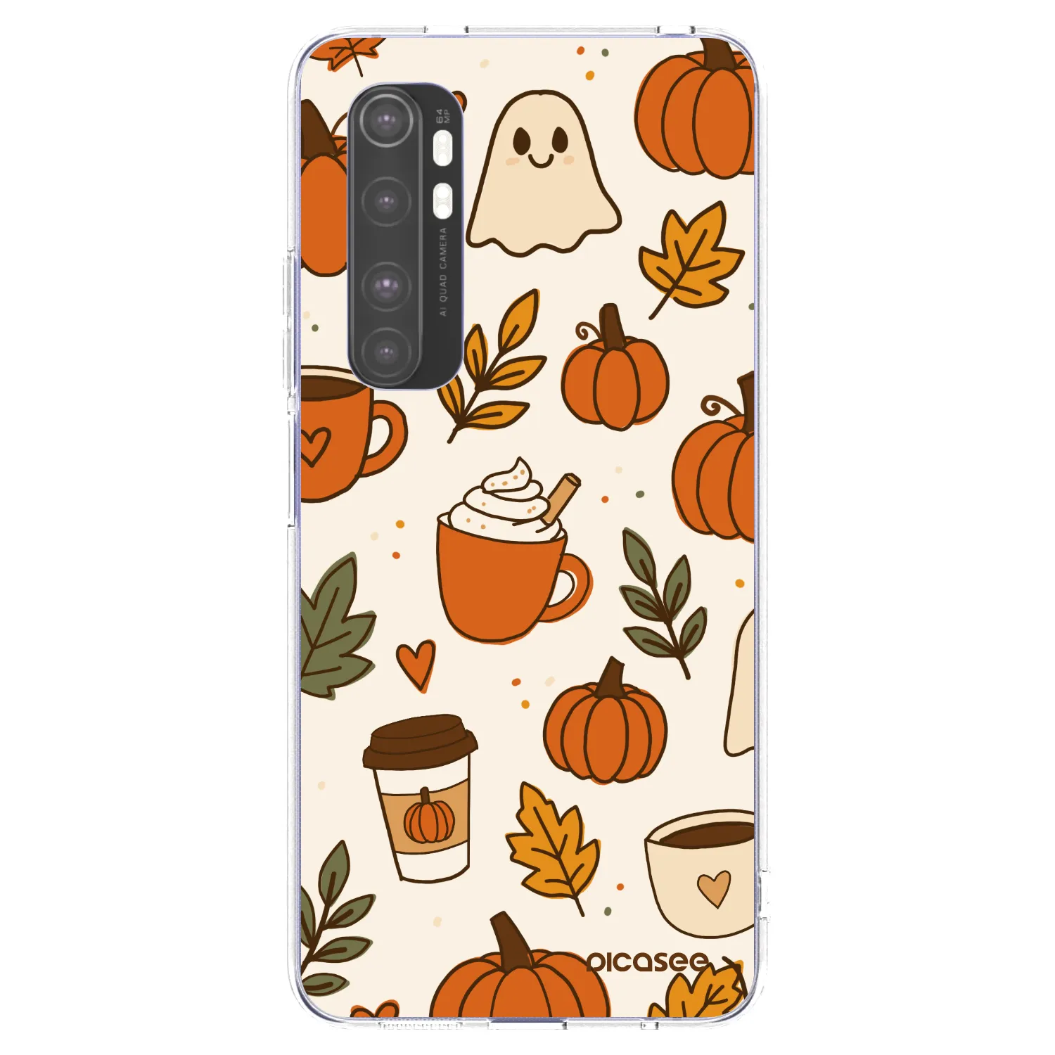 Picasee silikonski prozorni ovitek za Xiaomi Mi Note 10 Lite - Fall vibes