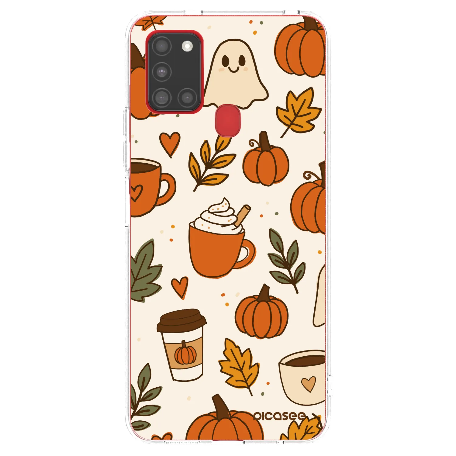 Picasee silikonski prozorni ovitek za Samsung Galaxy A21s - Fall vibes