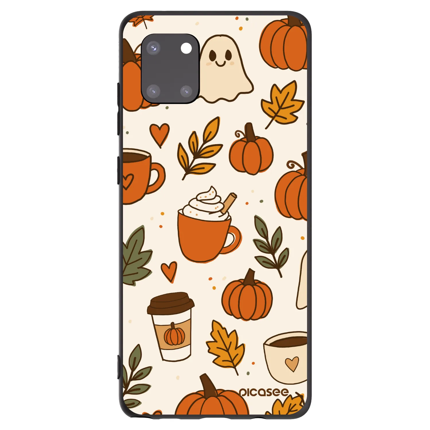 Picasee silikonski črni ovitek za Samsung Galaxy Note 10 Lite N770F - Fall vibes