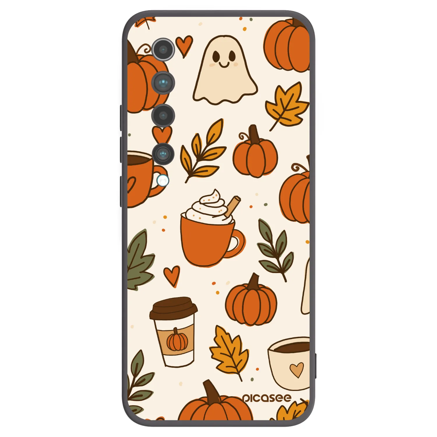 Picasee silikonski črni ovitek za Xiaomi Mi 10 - Fall vibes