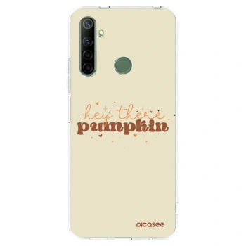Silikonski prozorni ovitek za Realme 6i - Hey there pumpkin
