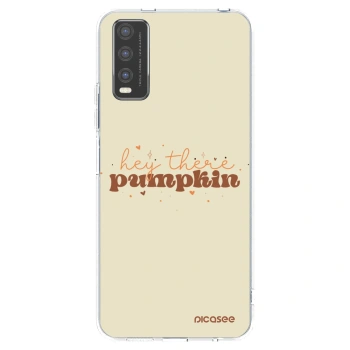 Picasee silikonski prozorni ovitek za Vivo Y20s - Hey there pumpkin