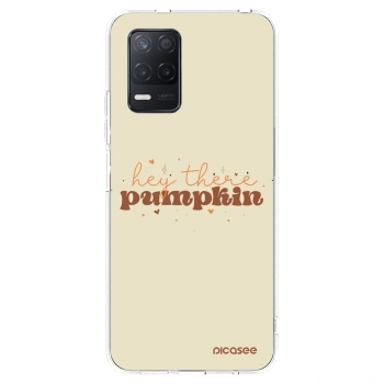 Picasee silikonski prozorni ovitek za Realme 8 5G - Hey there pumpkin