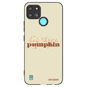 Picasee silikonski črni ovitek za Realme C21Y - Hey there pumpkin