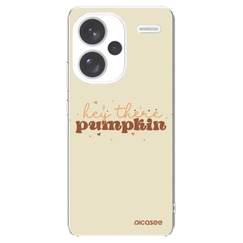 Picasee silikonski prozorni ovitek za Xiaomi Redmi Note 13 Pro+ 5G - Hey there pumpkin