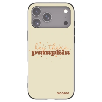 Picasee silikonski črni ovitek za Apple iPhone 17 Pro Max - Hey there pumpkin
