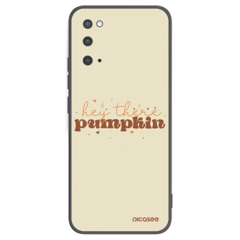 Picasee silikonski črni ovitek za Samsung Galaxy S20 G980F - Hey there pumpkin