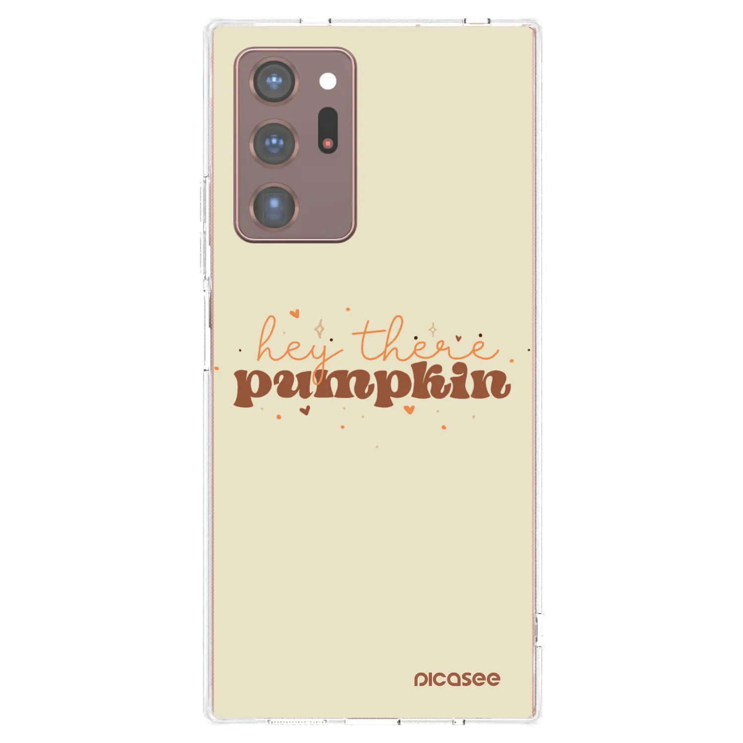 Picasee silikonski prozorni ovitek za Samsung Galaxy Note 20 Ultra - Hey there pumpkin