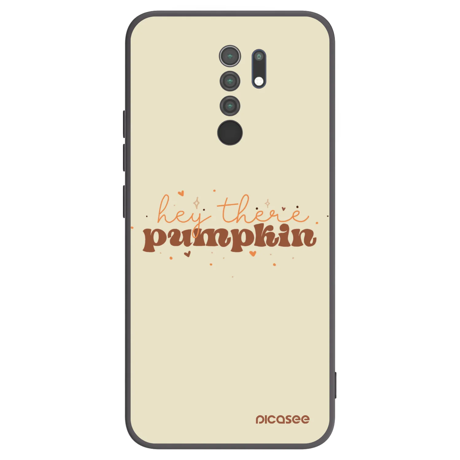 Picasee silikonski črni ovitek za Xiaomi Redmi 9 - Hey there pumpkin