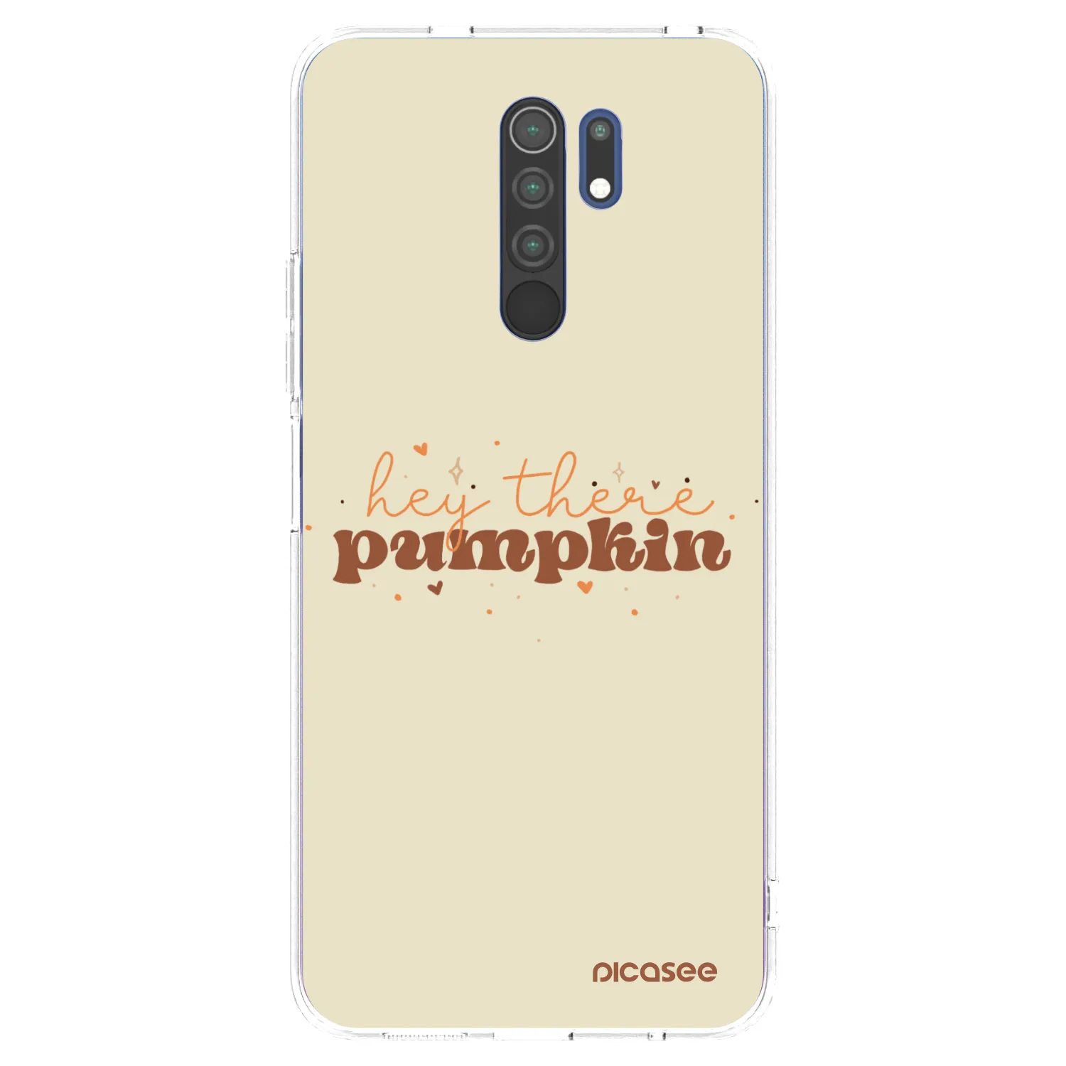 Picasee silikonski prozorni ovitek za Xiaomi Redmi 9 - Hey there pumpkin