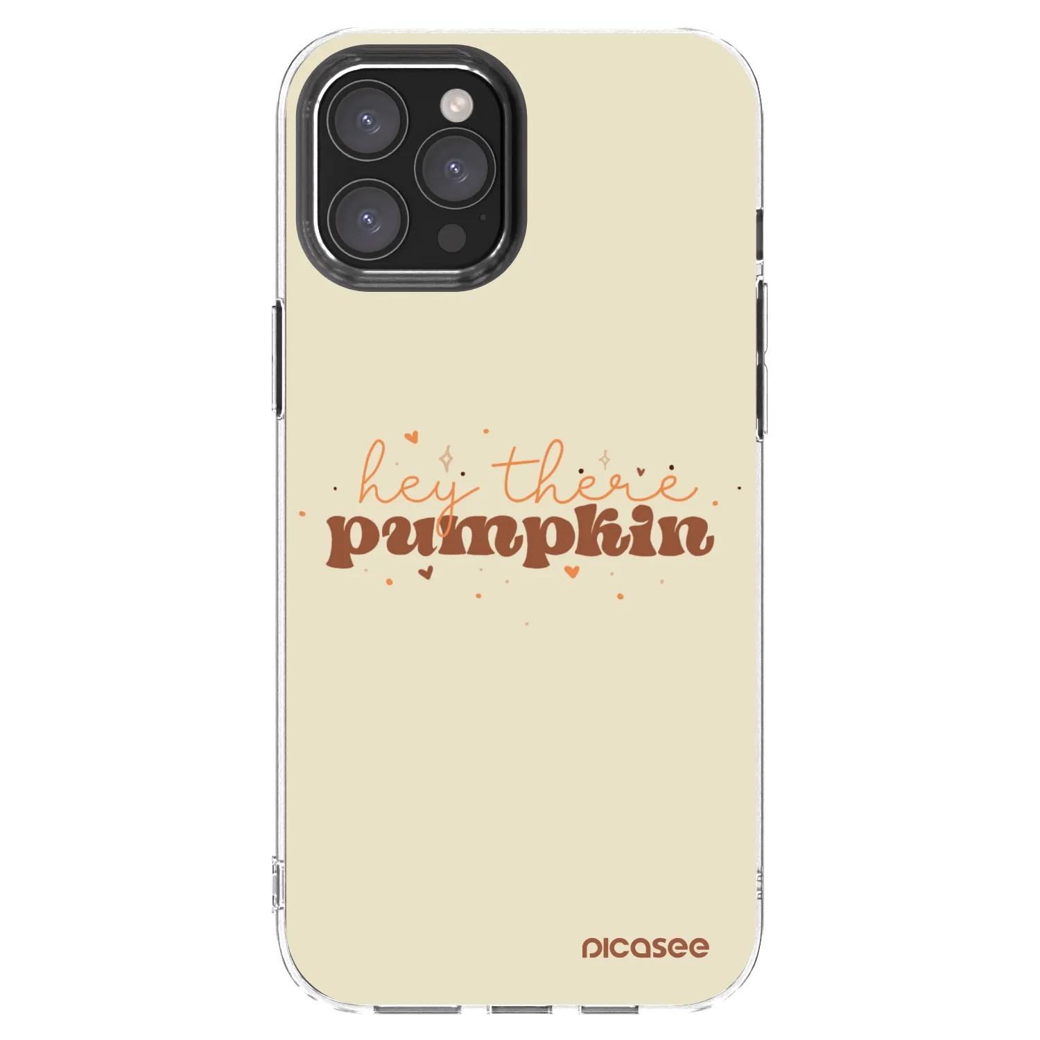 Picasee silikonski prozorni ovitek za Apple iPhone 12 Pro Max - Hey there pumpkin