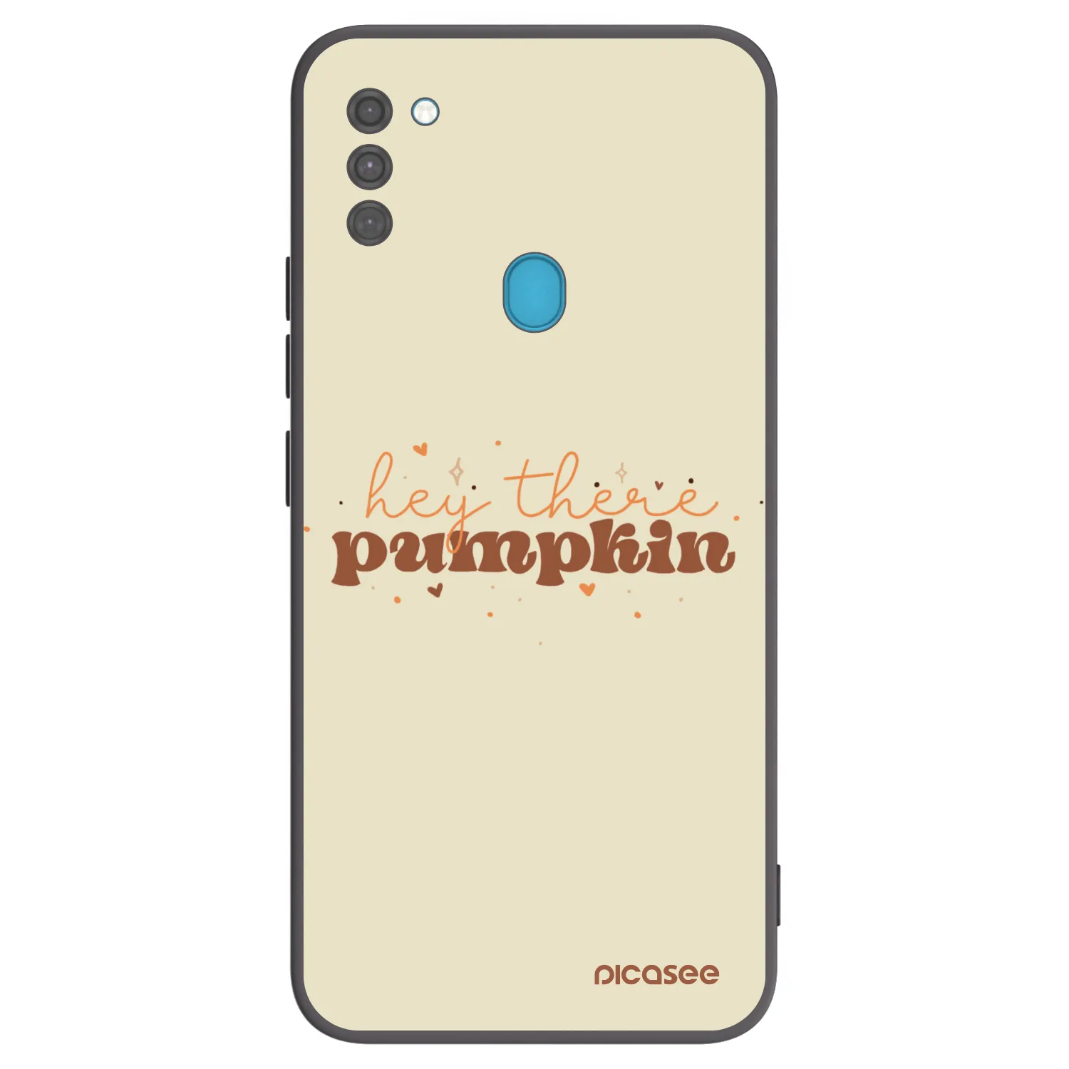 Picasee silikonski črni ovitek za Samsung Galaxy M11 - Hey there pumpkin