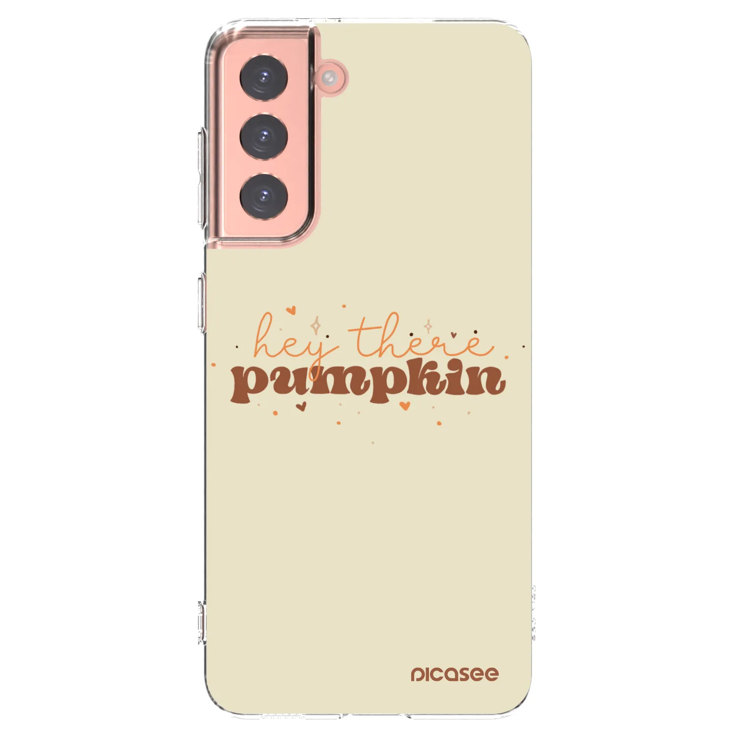 Picasee silikonski prozorni ovitek za Samsung Galaxy S21 5G G991B - Hey there pumpkin