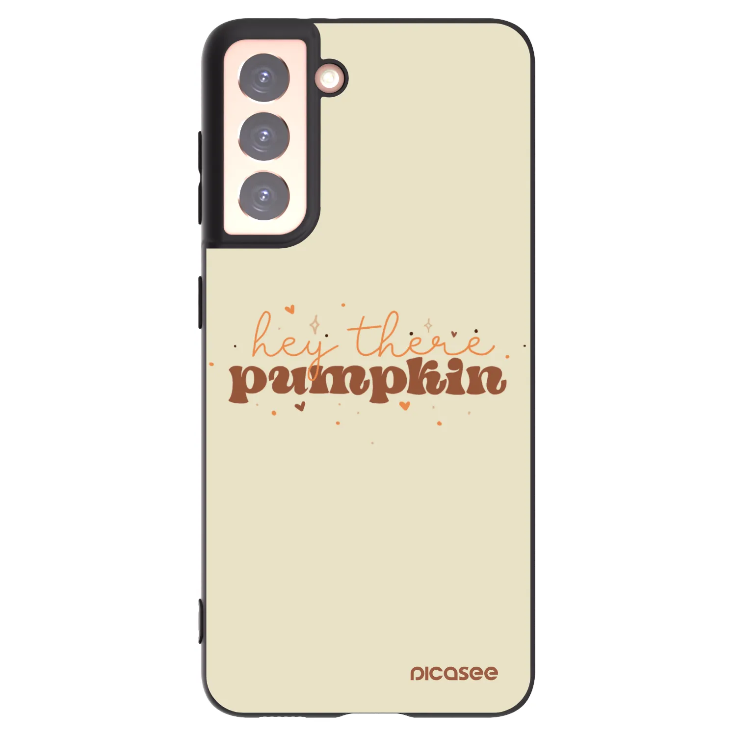 Picasee silikonski črni ovitek za Samsung Galaxy S21 5G G991B - Hey there pumpkin