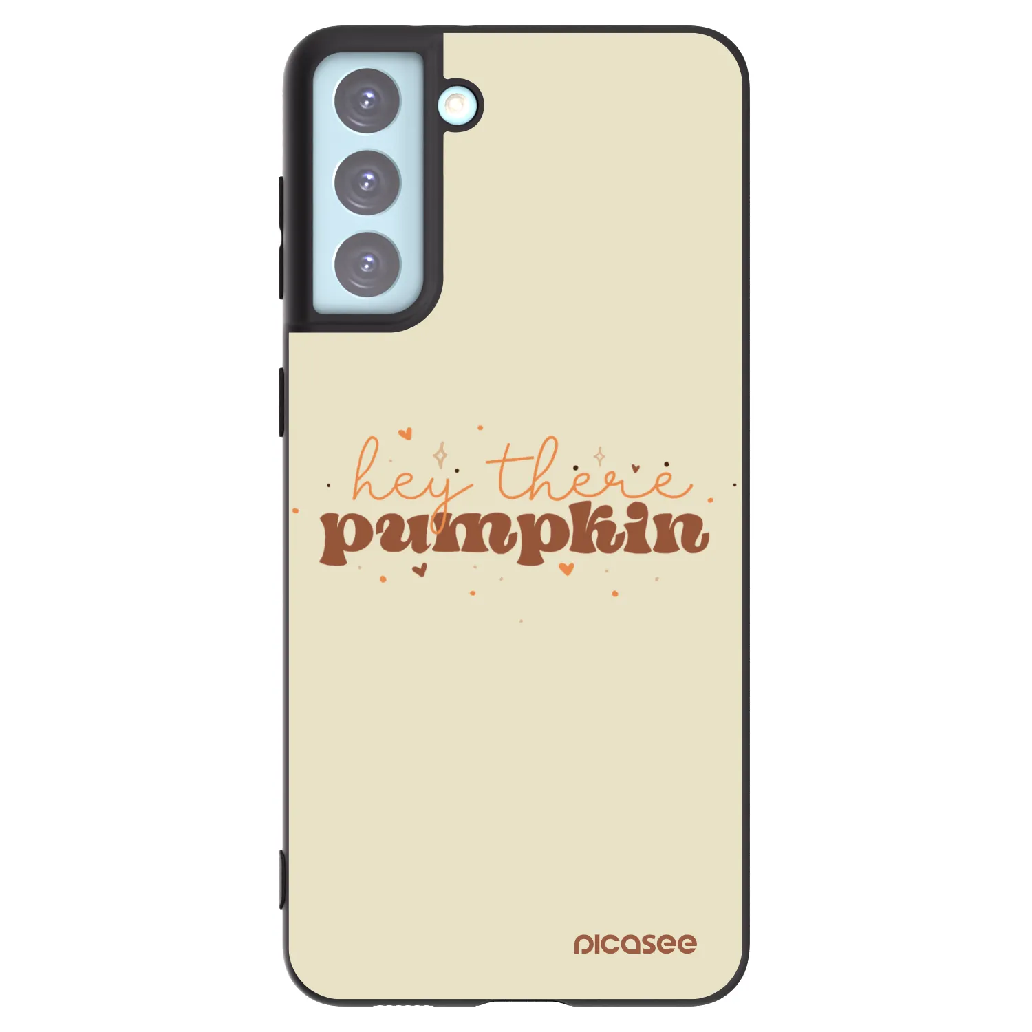 Picasee silikonski črni ovitek za Samsung Galaxy S21+ 5G G996F - Hey there pumpkin